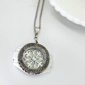 Hand Crafted Necklace from Watch & Jewelry Parts